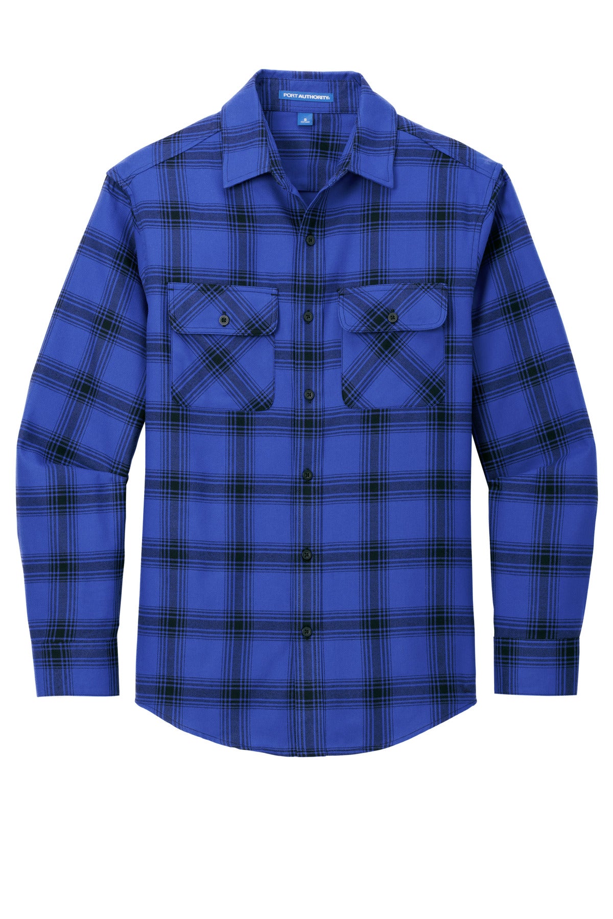 Royal/ Black Open Plaid -