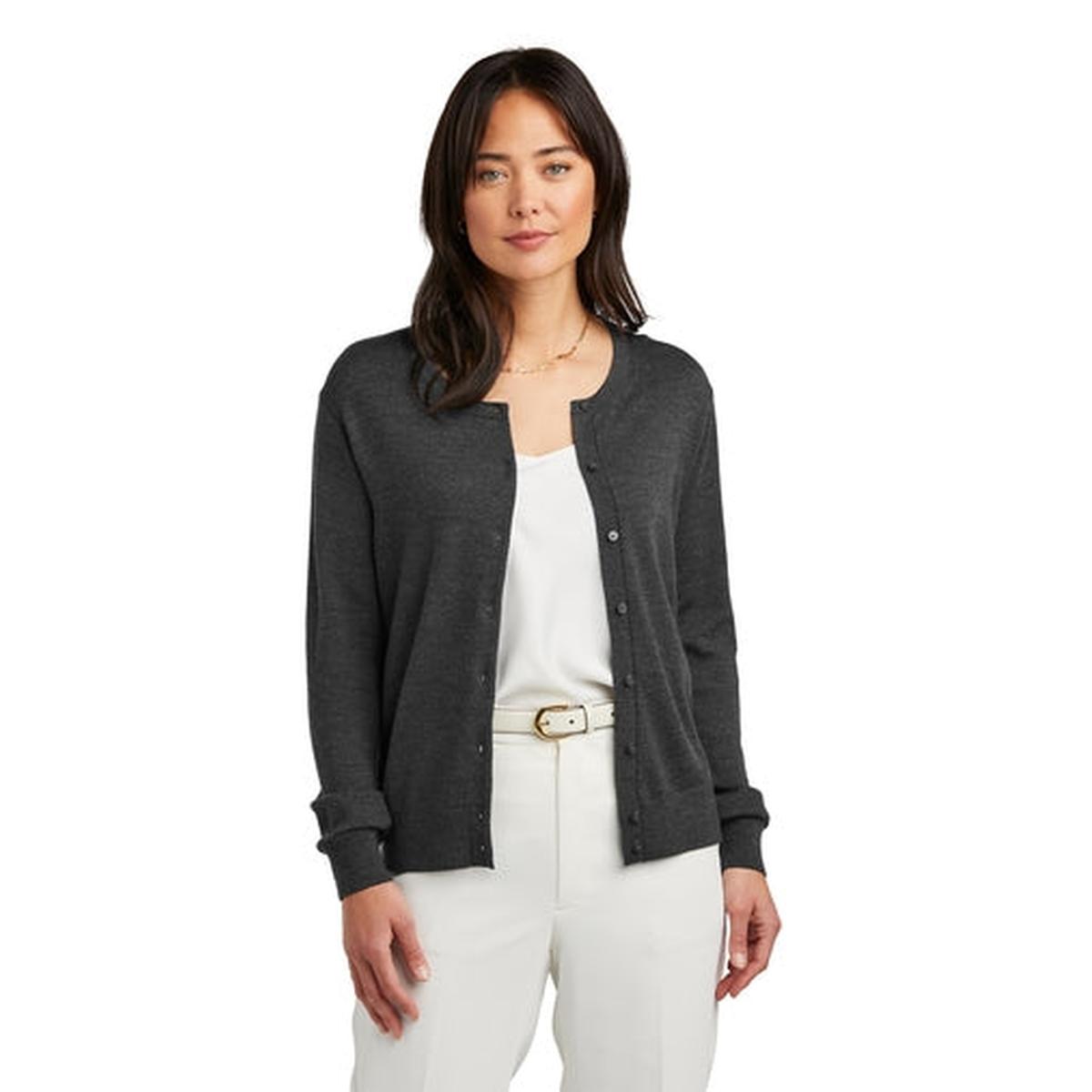 Brooks Brothers Womens Washable Merino Cardigan Sweater