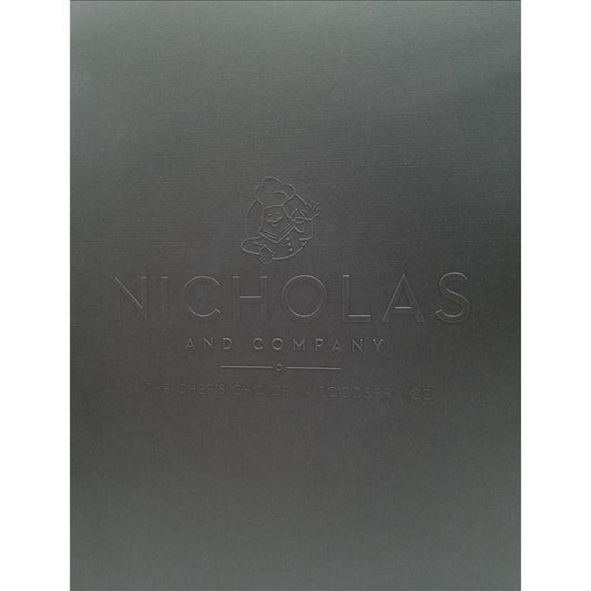 Black Embossed Folder (Dual Pocket)