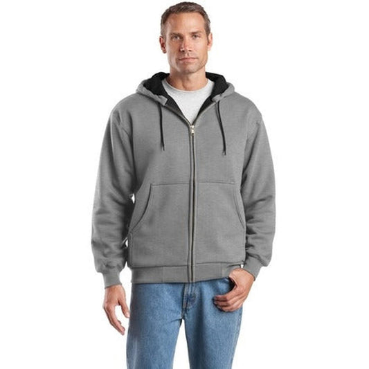 CornerStone - Heavyweight Full-Zip Hooded Sweatshirt with Thermal Lining