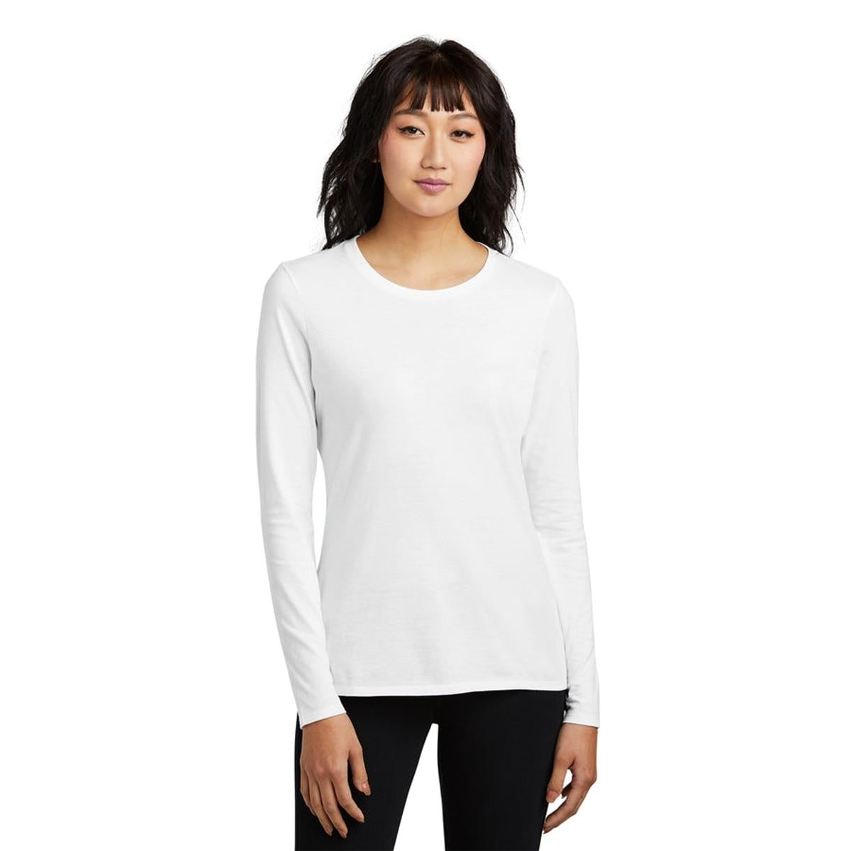 District Womens Perfect Blend CVC Long Sleeve Tee
