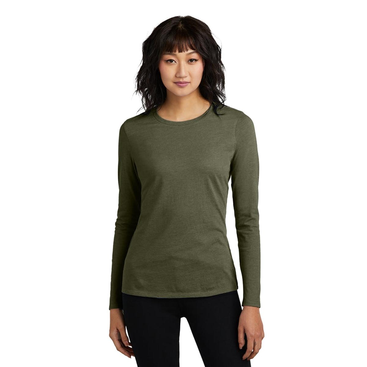 District Womens Perfect Blend CVC Long Sleeve Tee