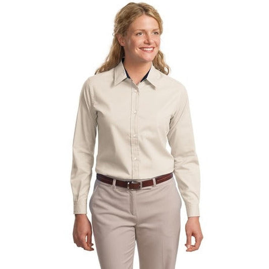 Port Authority Women's L/S Easy Care Twill