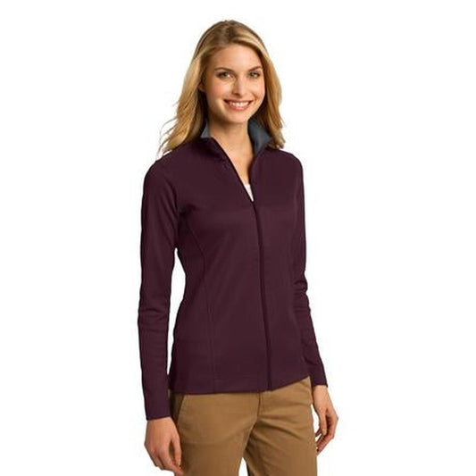 Port Authority Ladies Vertical Texture Full Zip Jacket