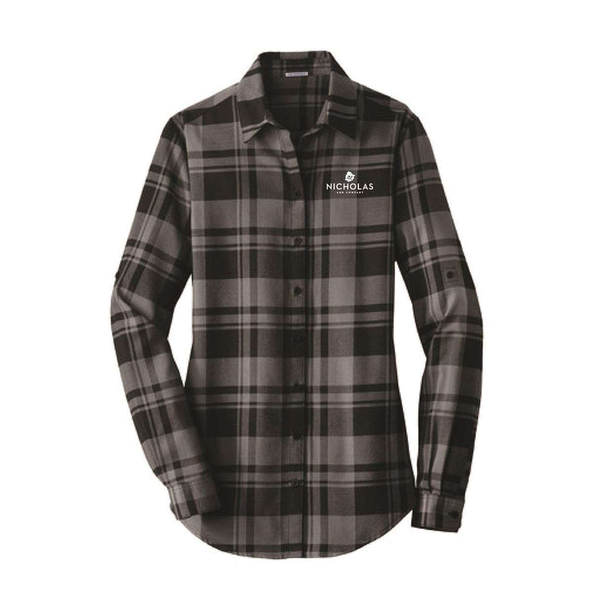 Port Authority Ladies Plaid Flannel Tunic