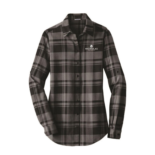 Port Authority Ladies Plaid Flannel Tunic