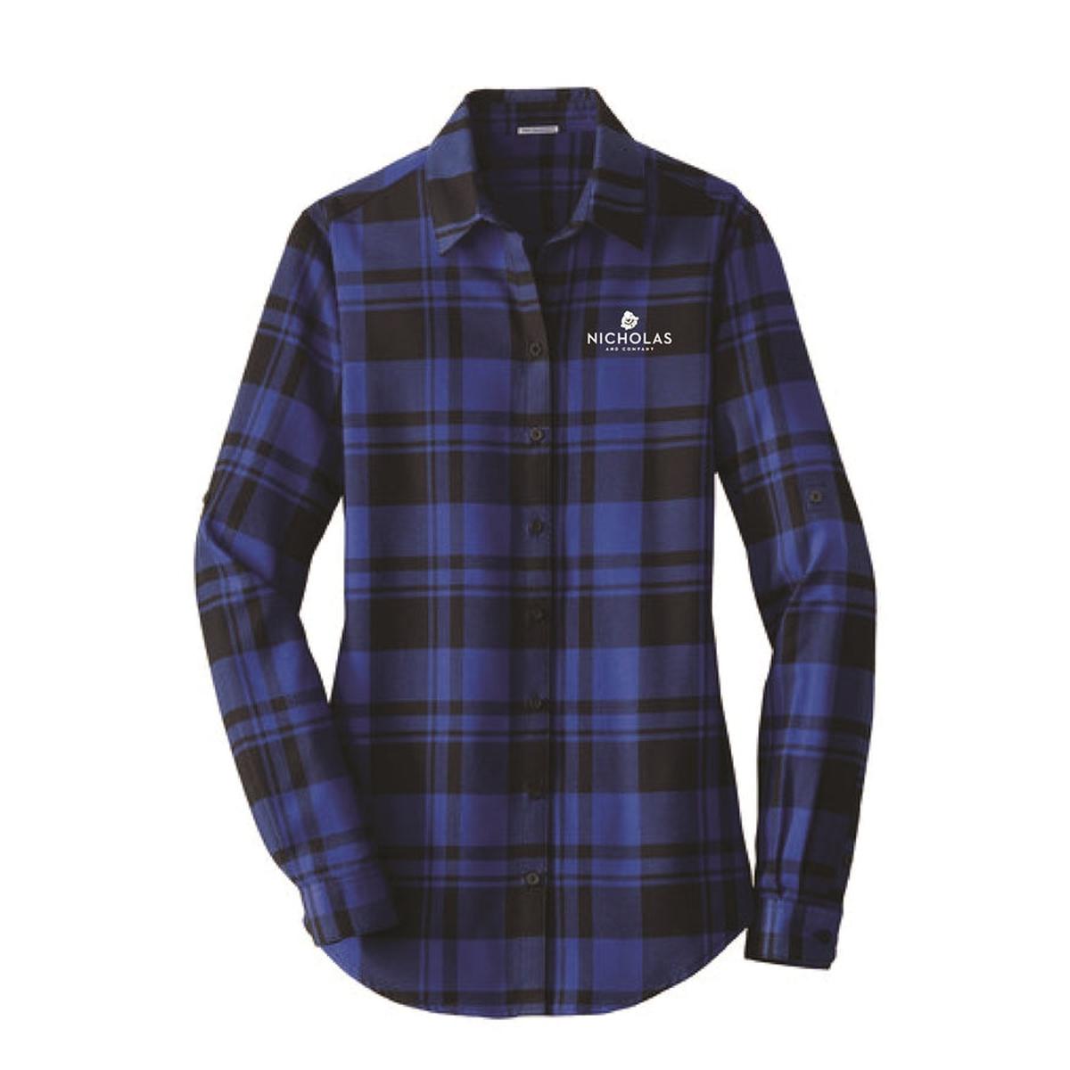 Port Authority Ladies Plaid Flannel Tunic