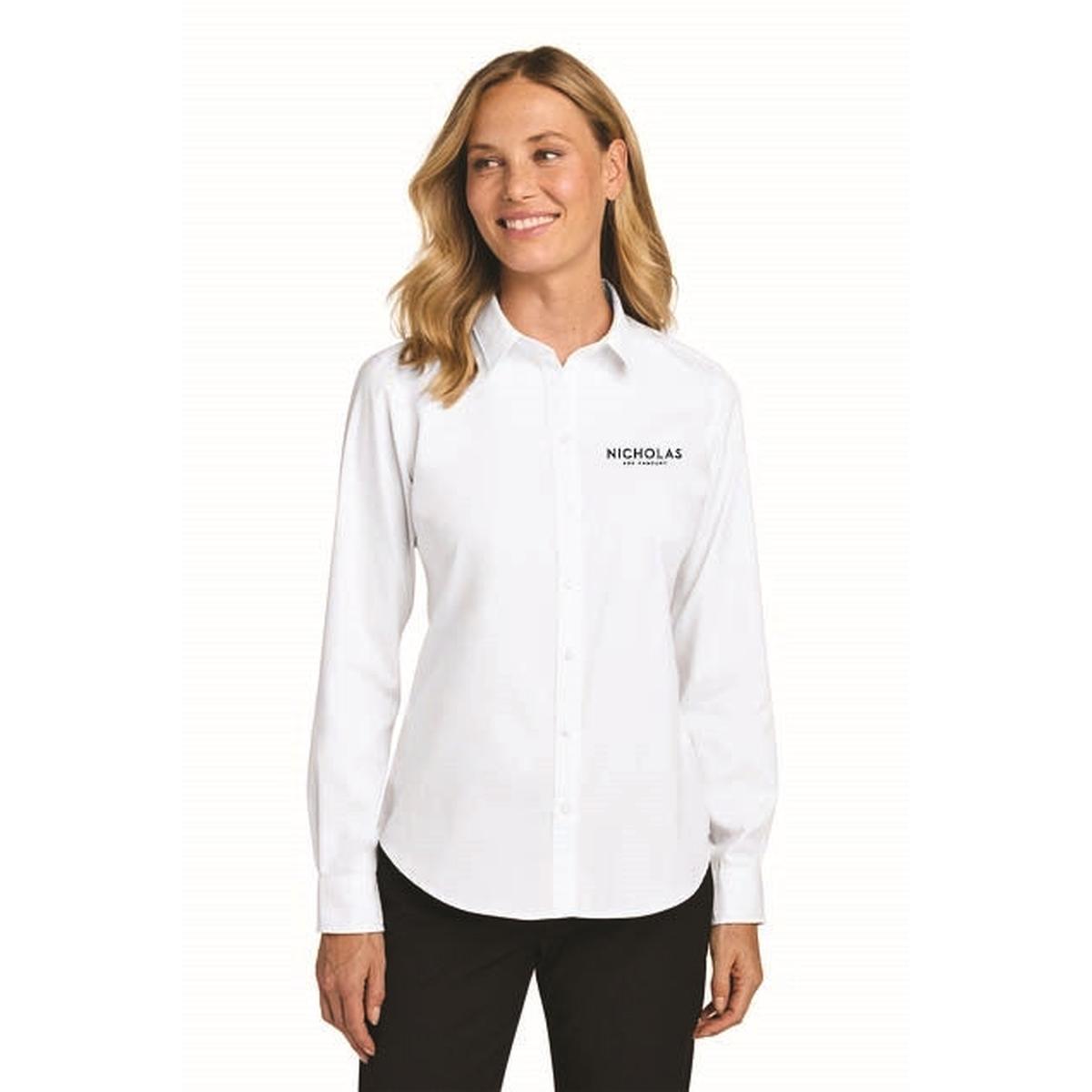 Port Authority Women's L/S Nailhead Easy Care Shirt