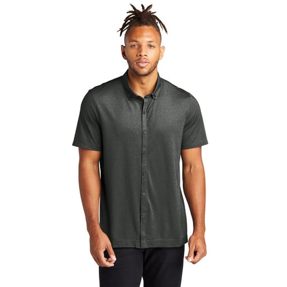 Mercer+Mettle Stretch Pique Full-Button Polo