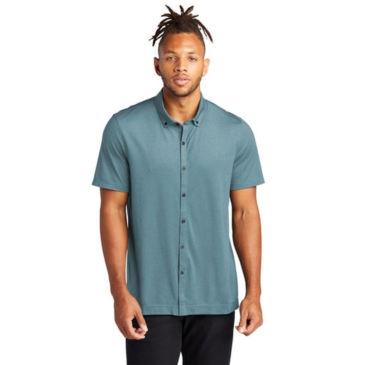 Mercer+Mettle Stretch Pique Full-Button Polo
