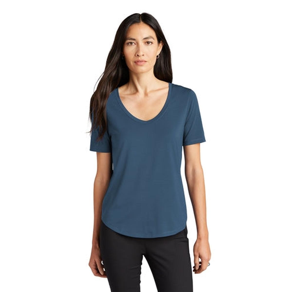 Mercer+Mettle Womens Stretch Jersey Relaxed Scoop