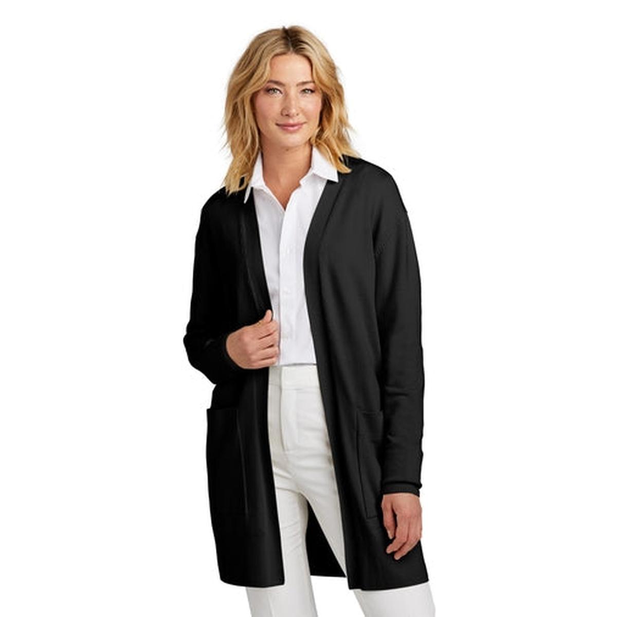 Mercer+Mettle Womens Open-Front Cardigan Sweater