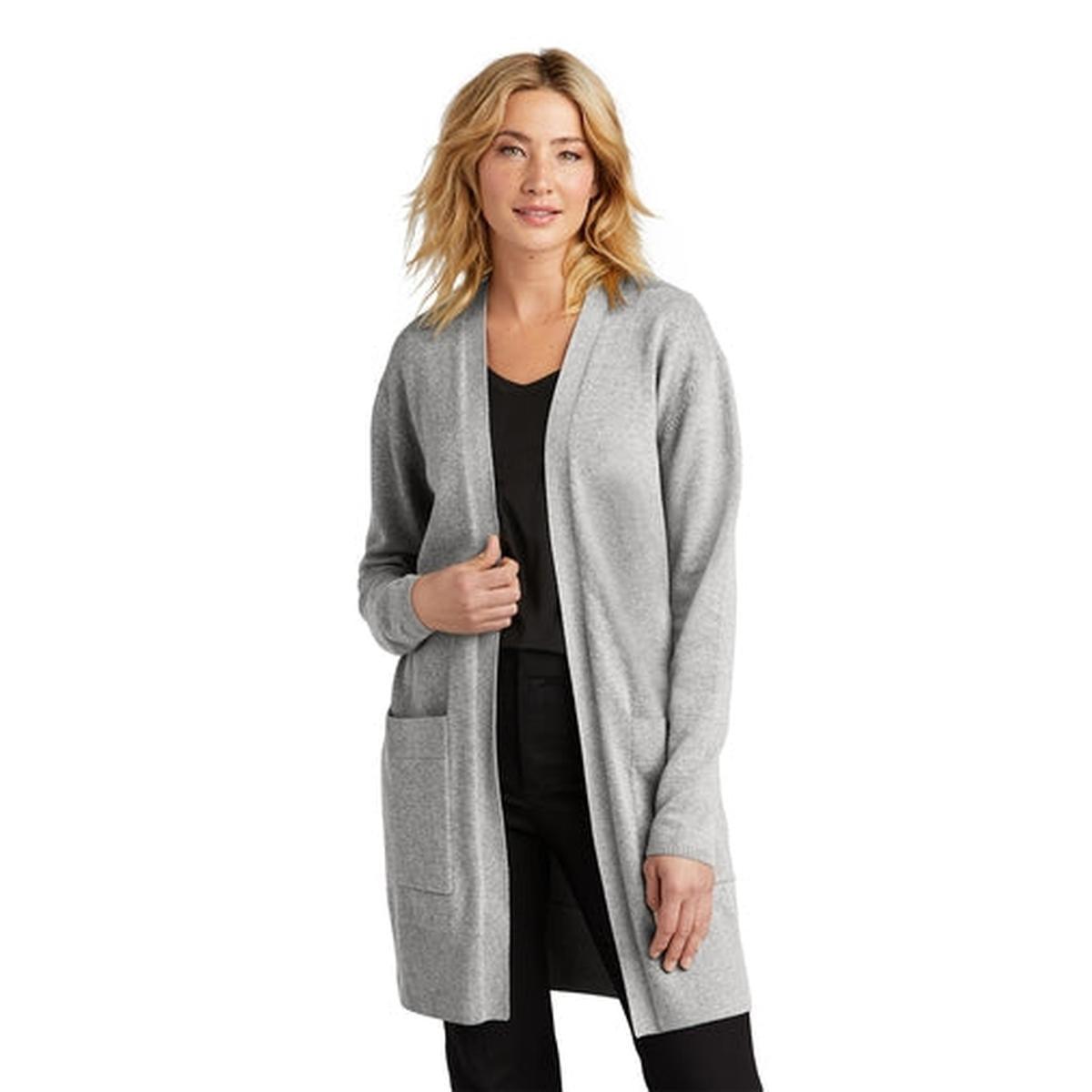 Mercer+Mettle Womens Open-Front Cardigan Sweater