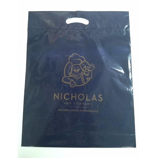 Navy Plastic Tote Bag