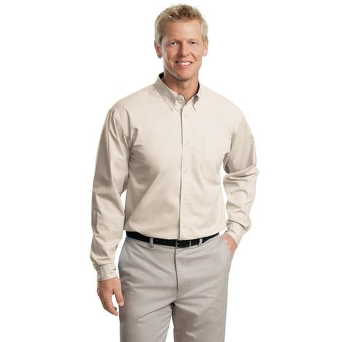 Port Authority Men's L/S Easy Care Twill