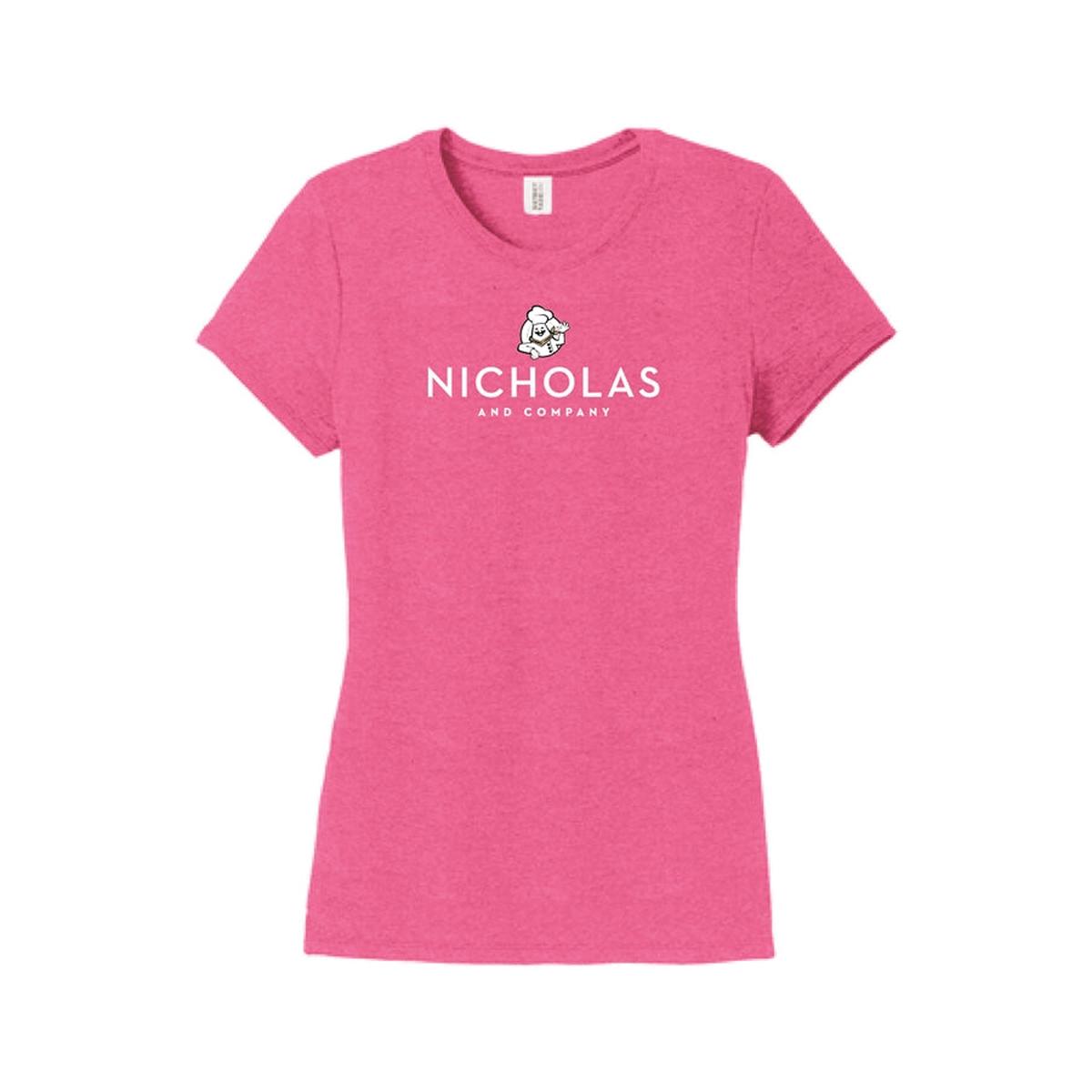 Womens Nicholas Logo S/S Tri-Blend