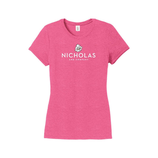Womens Nicholas Logo S/S Tri-Blend