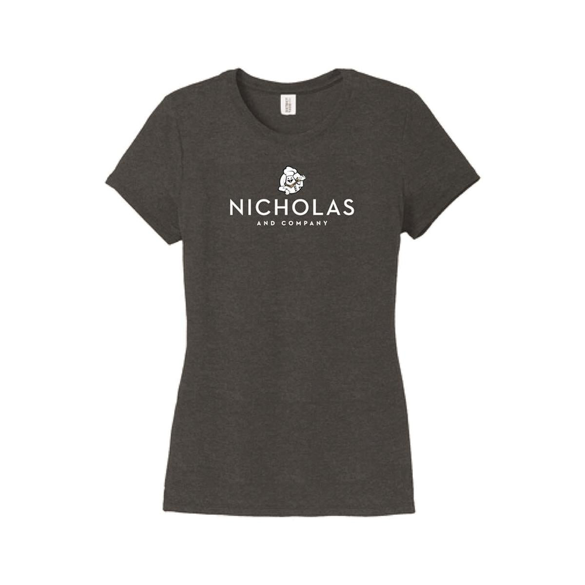 Womens Nicholas Logo S/S Tri-Blend
