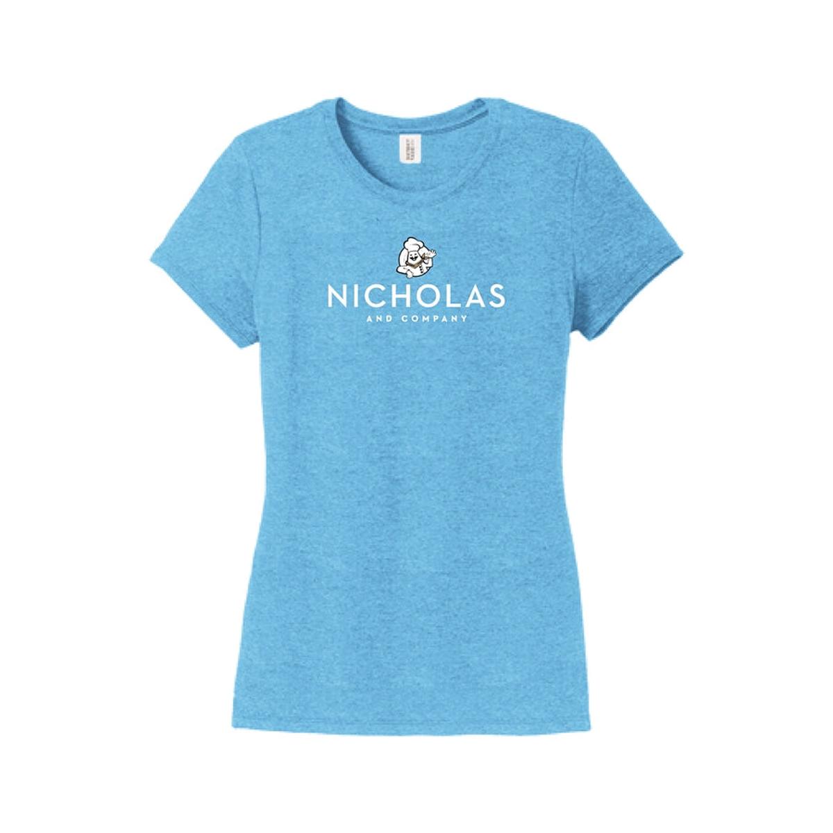 Womens Nicholas Logo S/S Tri-Blend