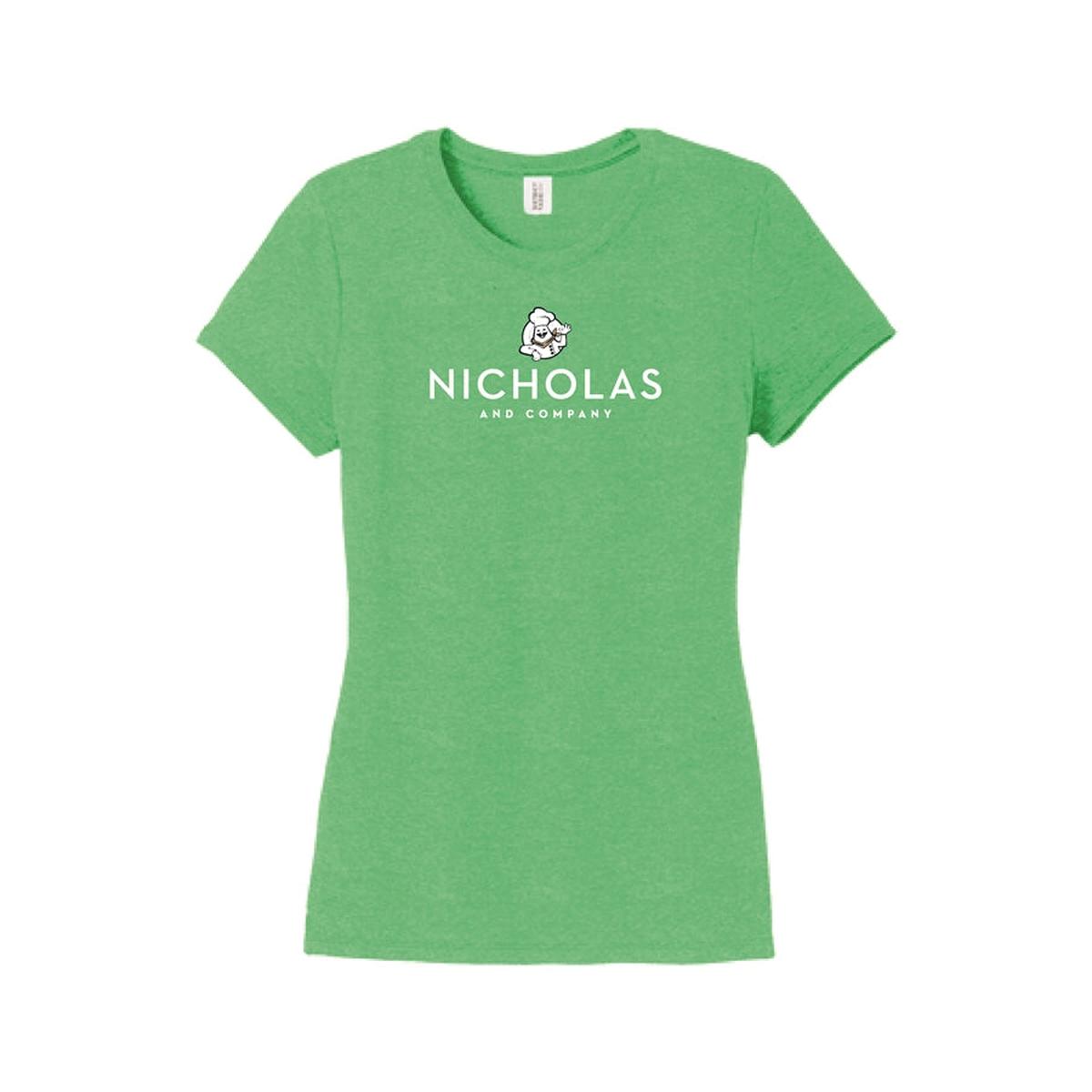 Womens Nicholas Logo S/S Tri-Blend