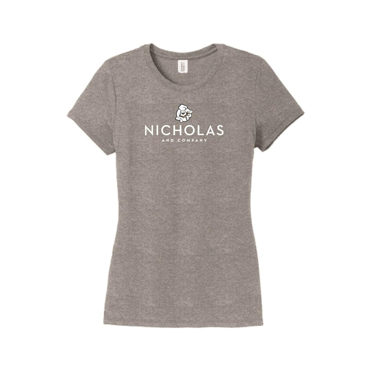 Womens Nicholas Logo S/S Tri-Blend