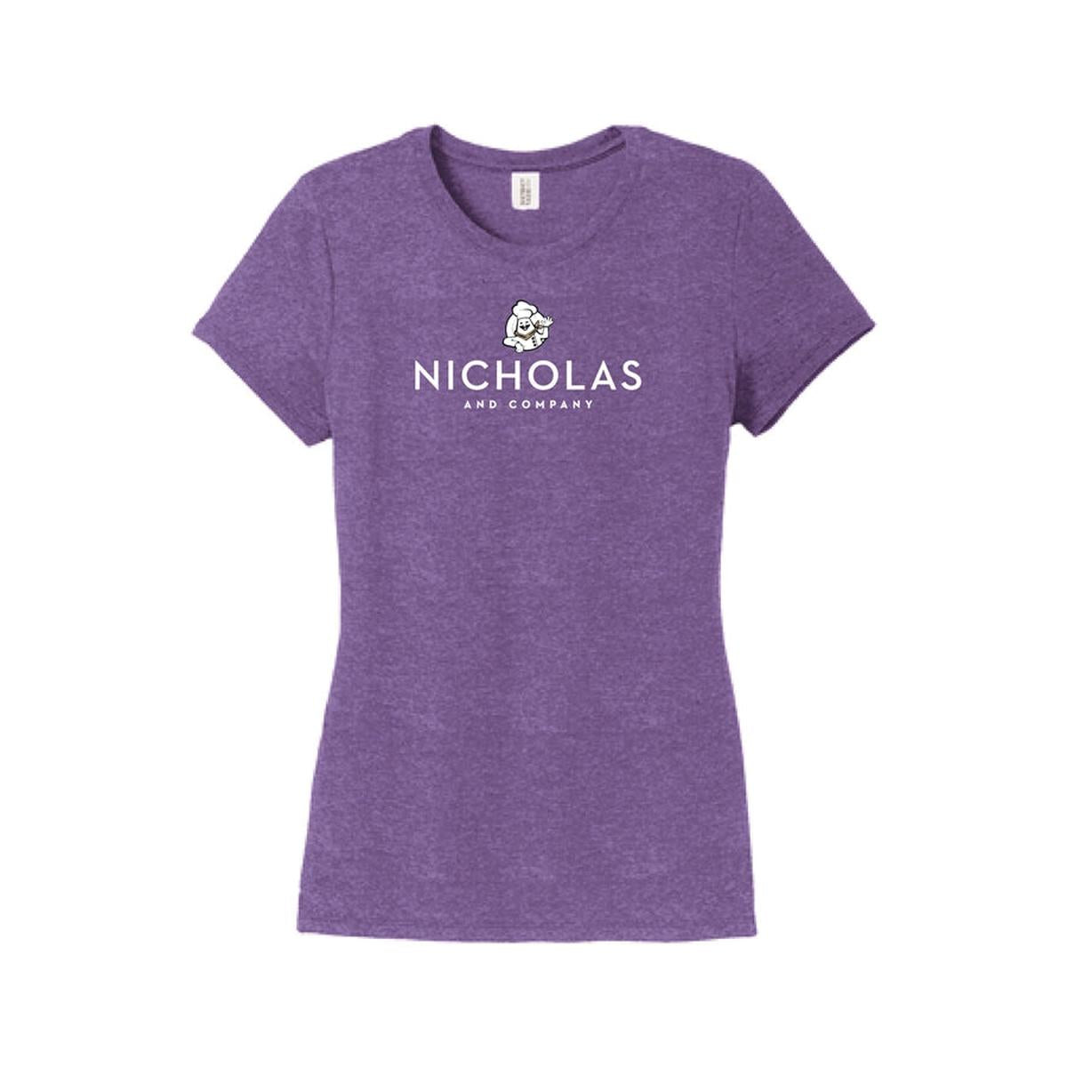 Womens Nicholas Logo S/S Tri-Blend