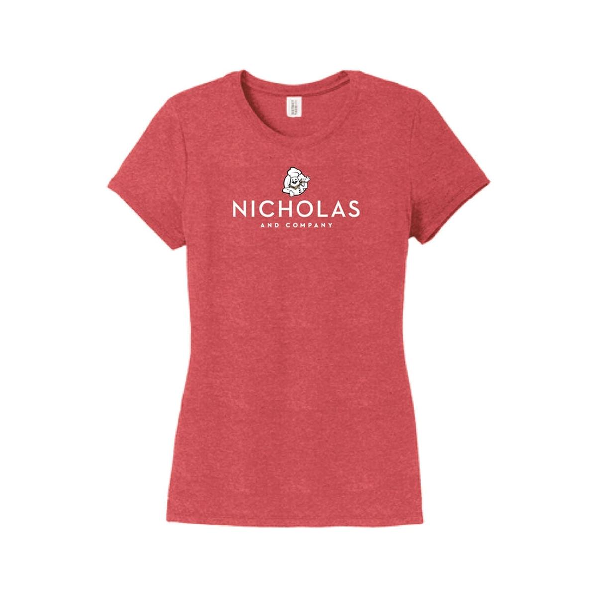 Womens Nicholas Logo S/S Tri-Blend