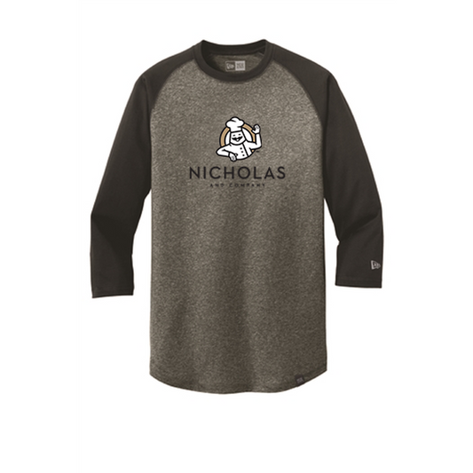 New Era Men's 3/4-Sleeve Baseball Raglan Tee