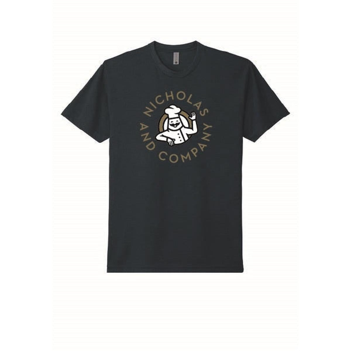 Unisex CVC Tee Gold Round logo