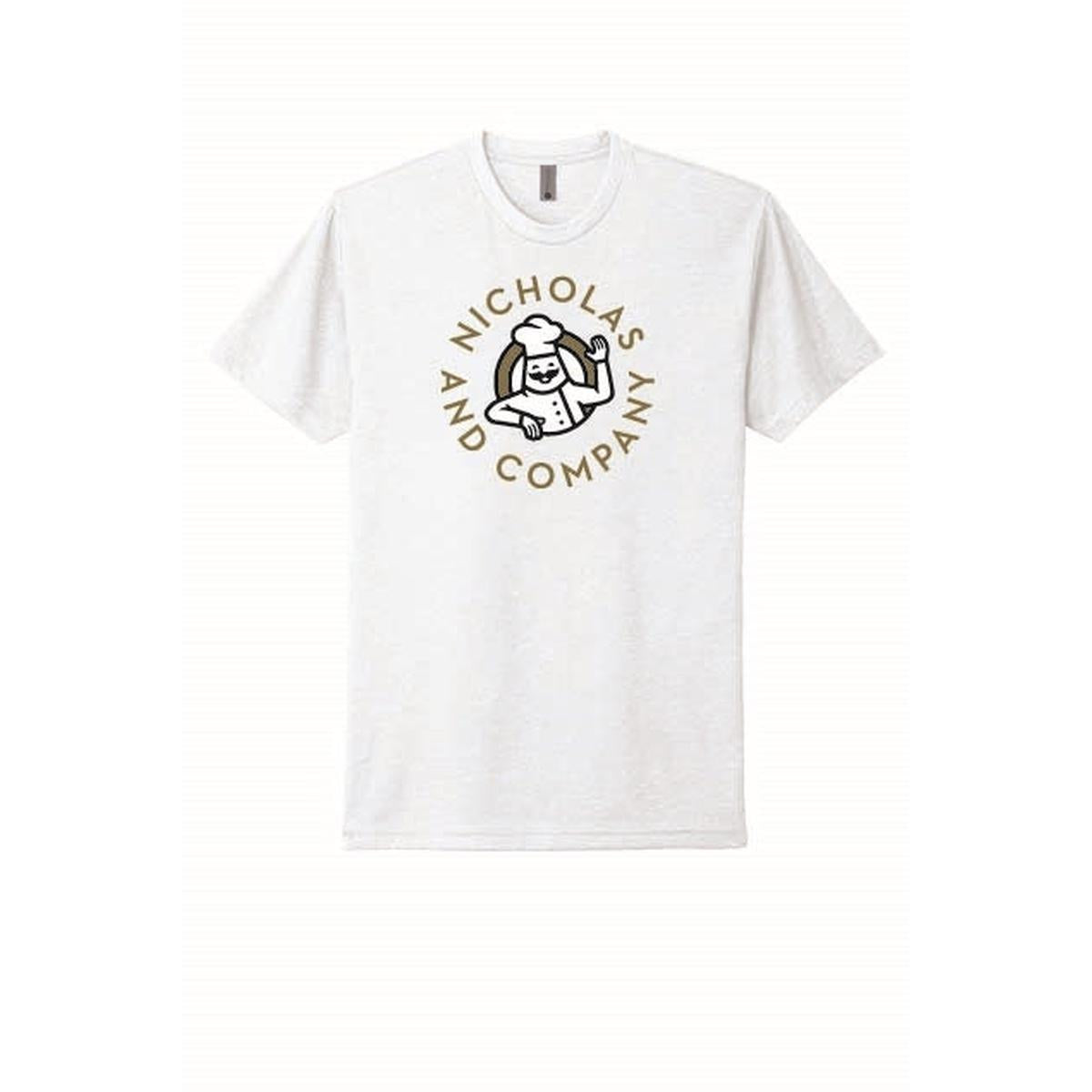 Unisex CVC Tee Gold Round logo