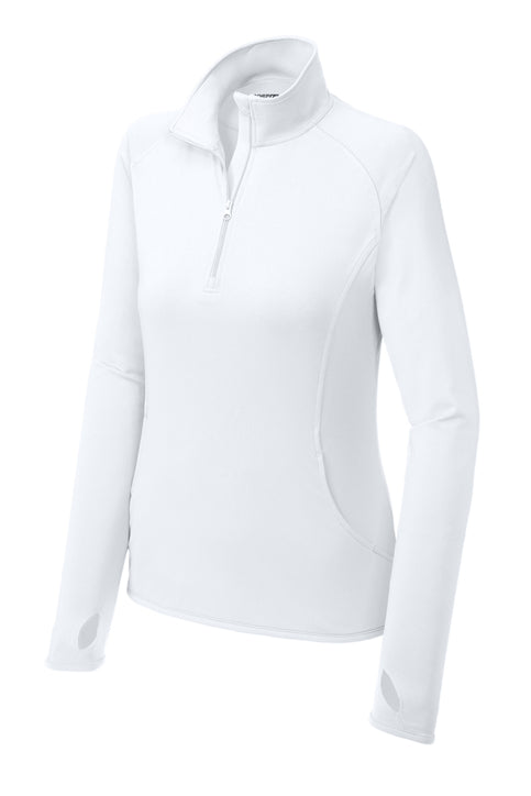 Sport-Tek Ladies Sport-Wick Stretch 1/2-Zip Pullover
