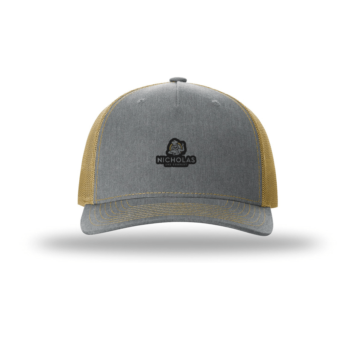 Heather Grey/ Amber Gold - Nicholas Full Logo