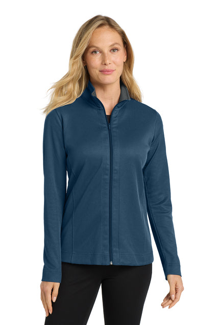 Port Authority Ladies Vertical Texture Full Zip Jacket