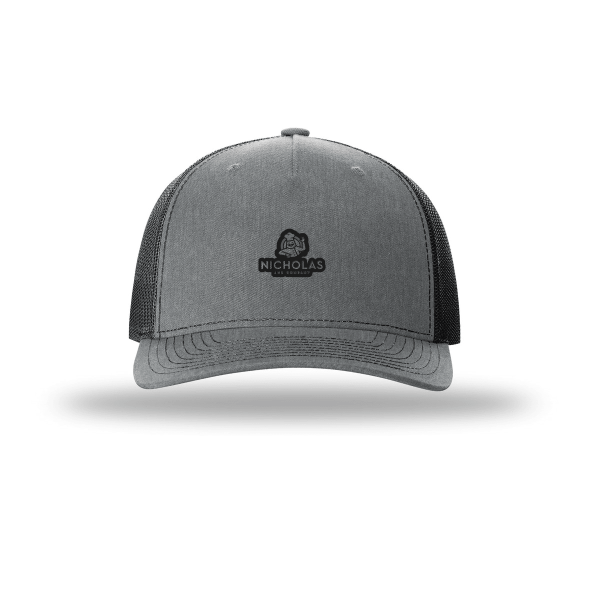 Heather Grey/ Black - Nicholas Full Logo