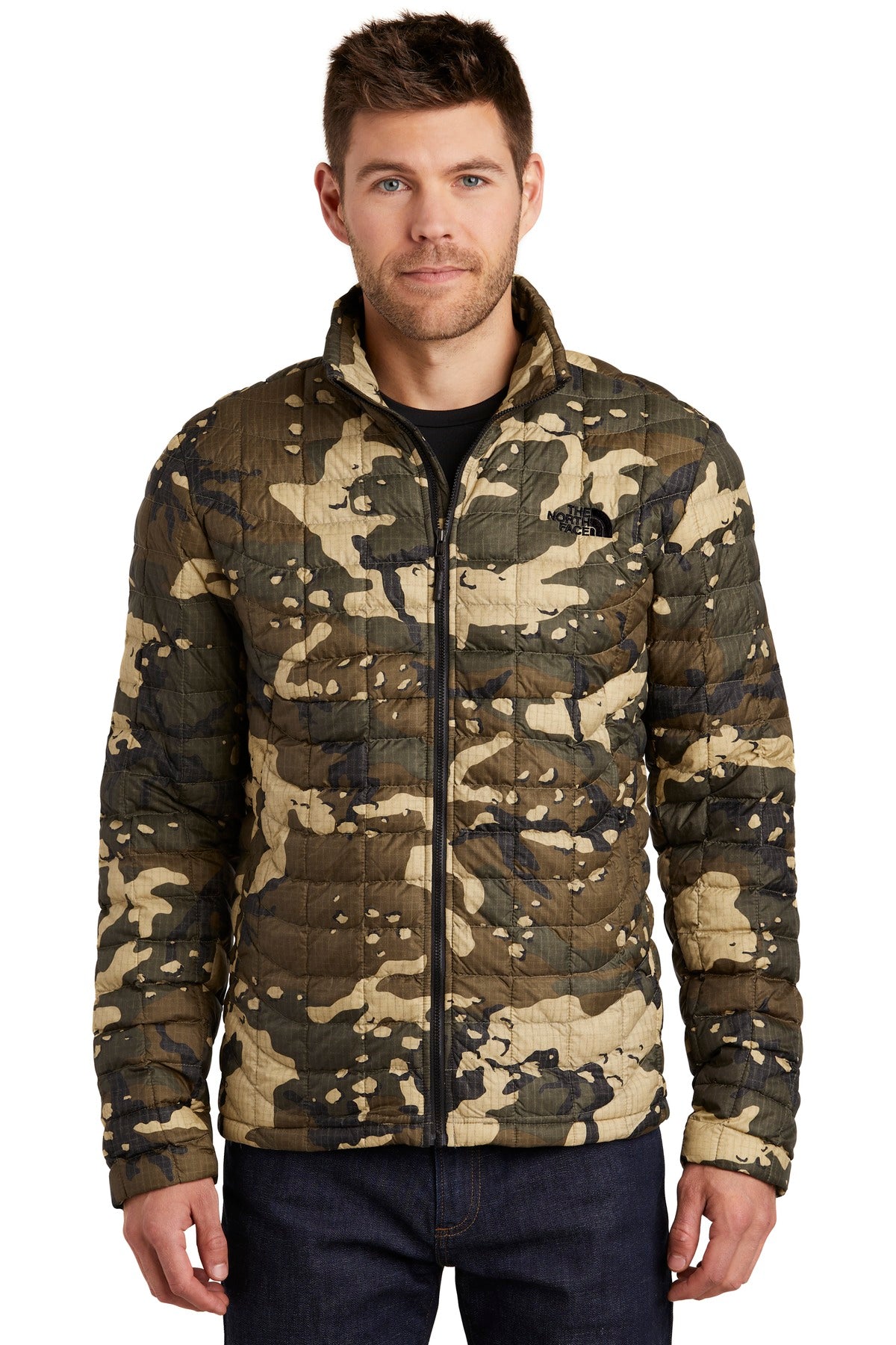 Burnt Olive Green Woodchip Camo Print - 