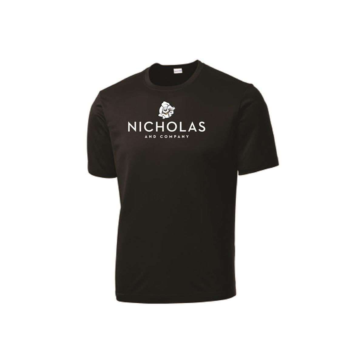 Men's Nicholas Logo S/S 100% Poly Tee